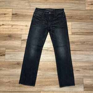 Men's American Eagle AE Original Straight Denim Jeans SZ 30x32 Blue Stretch Flex